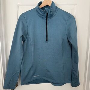 Women's Blue Quarter-Zip Top